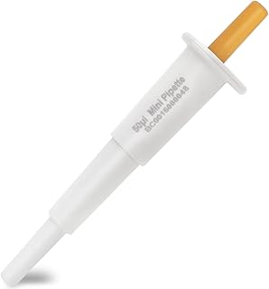 Mini Fixed Volume Pipette Manual Single Channel Pipettor, Laboratory Micro Pipette ，Micropipette Volume 50μl Orange