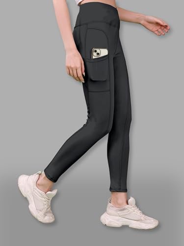 Image of Tight /Pants /Legging with Side Pocket, Stretchy Tights and a high Waist for Women and Girls' use in The Gym,Yoga,Running,Cycling