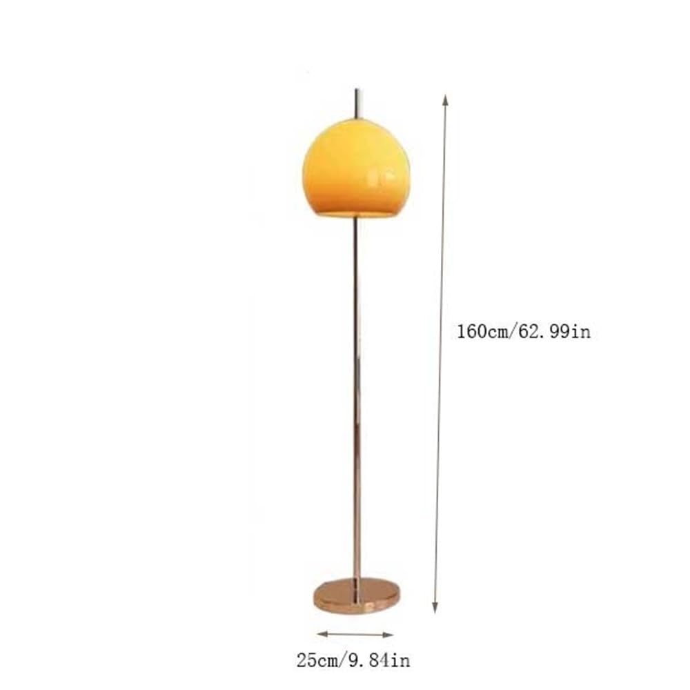 Lampa podłogowa Okrągła lampa podłogowa do sypialni, salonu, biura, ściemnialna LED ze zdalnym przełącznikiem nożnym
