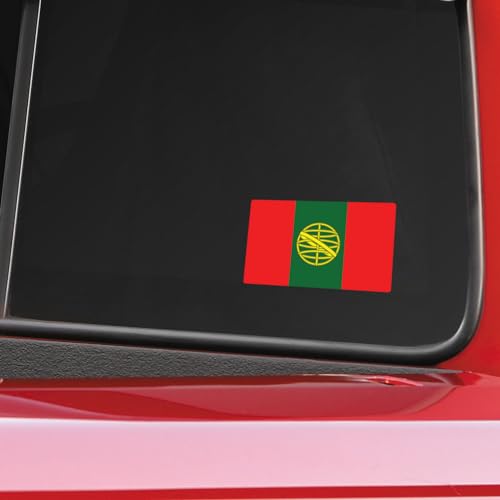 Image of World Country Flag Decal Stickers - Two Pack - for Cars Windows Bumpers Laptops Tablets Tumblers Cups Walls (Portugal)