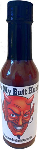 Ow My Butt Hurts Reaper Scorpion Hot Sauce 5 oz Bottle | Carolina Reaper Trinidad Scorpion Habanero Chile Peppers Vinegar Molasses Salt