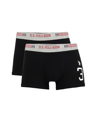 Image of U.S. Polo ASSN. Mens I641 Anti Microbial Essential Boxer Underwear Brief -Pack of 2