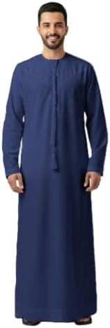 RAHMA Mens Emarati Thobe, Kandura, Traditional Dishdasha, Hand Stitched in Premium Fabric