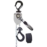 Shop Tuff STF-1010LH 1/2 Ton Manual Lever Chain Hoist, Heavy-Duty Steel Hand Puller with 10 Ft Lift Height for Garage, Workshop, or Lifting Equipment
