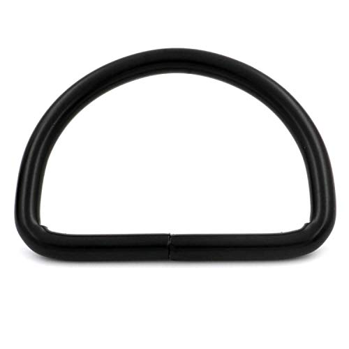 BIKICOCO Metal D-Rings Buckle, 2 Inch Non-Welded for Webbing Sewing DIY - Black - Pack of 10 - Image 4