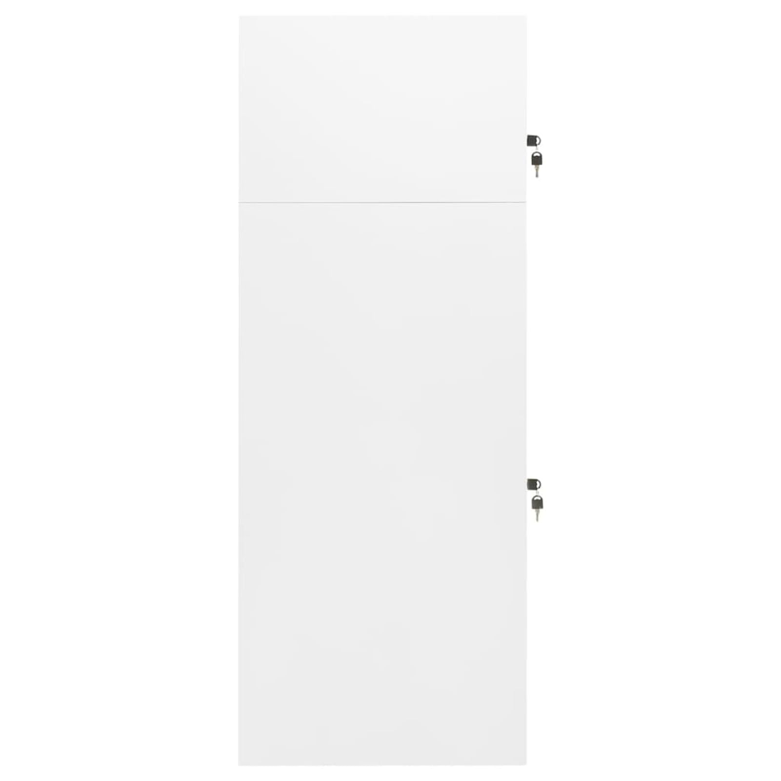 Homgoday Armario para montar a caballo de acero, color blanco, 53 x 53 x 140 cm, con puertas con cerradura y soporte para sillín, modelo 339599