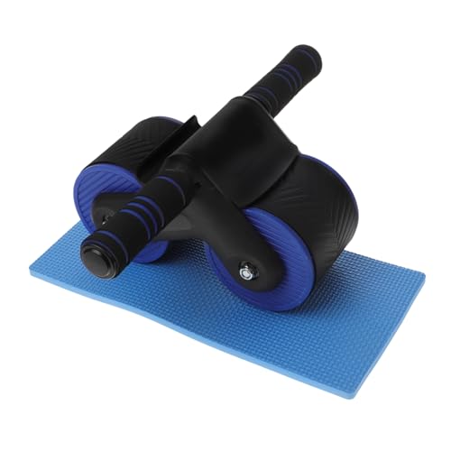 HOODANCOS Rueda de Rodillo Ab Antideslizante con Rebote Automático y Soporte para Teléfono Equipamiento para Entrenamiento Abdominal con Almohadilla para Rodillas para Ejercicio