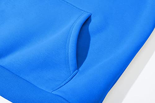 Magcomsen Womens Hoodies Winter Fleece Sweatshirt Hood Sweatshirts For Women Running Hoodie Fleece-Lined Sweatshirts Outdoor Pullover Sweatshirt Azure #TOP5