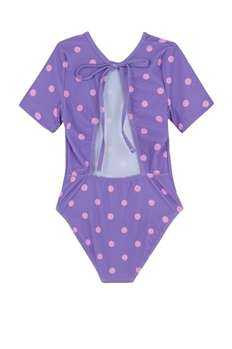 Gottex Kids Short Sleeve Open Tie Back One Piece Swimsuit Chlorine Fade Resistant and Built-in UPF UV Protection2