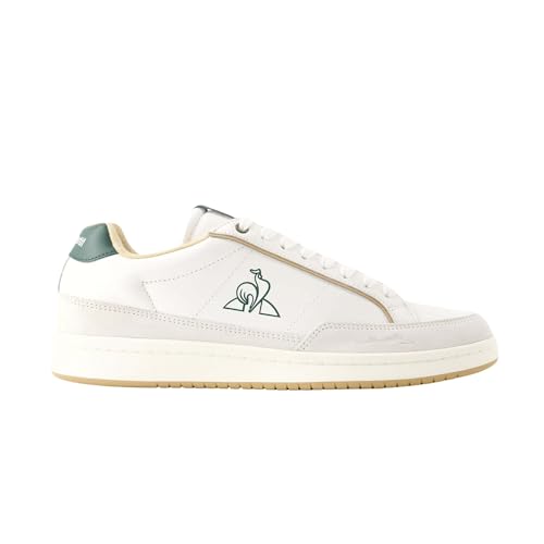 Le Coq Sportif Mixte Noah_2 Optical White/Trekking Green Basket, Blanc, 45 EU Le Coq Sportif Mixte Noah_2 Optical White/Trekking Green Basket, Blanc, 45 EU
