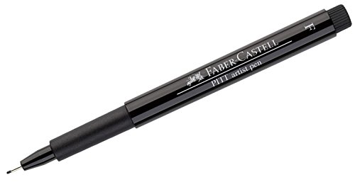 Image of Faber-Castell Pitt Artist Color Pen Set - Pack of 10, F (Black)