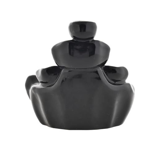 Image of Ceramic Backflow Smoke Fountain Incense Holder for Home Decor Gifts with 20 Smoke Cones by Craftam