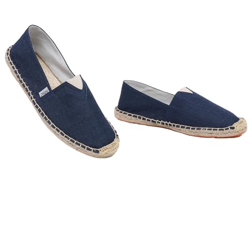 Image of Altxic Men's Closed Toe Comfortable Canvas Slip on Flat Espadrilles