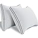 PurSens Lot de 2 Oreillers Moelleux en Microfibre Lavables - Oreiller en Fibre Creuse Gonflante - Anti Transpiration - Anti-Acarien - Coussin de Lit Adulte - 40x60 cm - Blanc