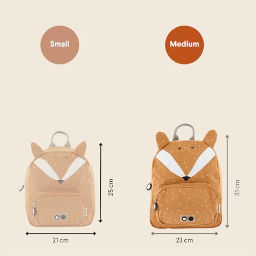 Trixie Kinder Rucksack Fuchs Mr. Fox orange braun 31 cm, Braun, 31 cm, Tagesrucksa