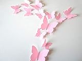 arte callejero 3d increible Cada conjunto de 12pcs mariposas en diferentes tamaños: 11cm (2pcs), 8cm (2pcs), 6.5cm (8pcs)