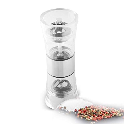 Moedor Duplo De Sal/Pimenta Com Moinho Em Cerâmica 18 Cm