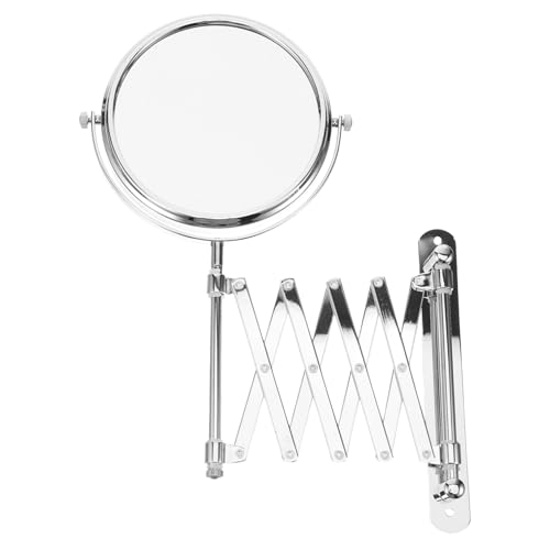 Miroir mural rond rétractable pour simplifier le maquillage