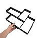 SOESFOUFU Concrete Molds - Reusable Concrete Path Maker Molds for Garden Walkways - Plastic Brick Cement Casting Tool for DIY Paving Stones and Patio Pathway