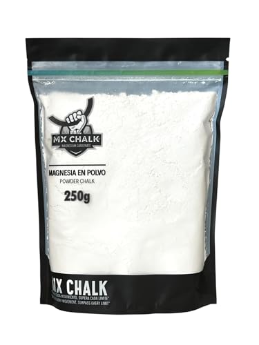 La Mejor Lista de Equipo de carbonatación , tabla con los diez mejores. 40 Mx Chalk Magnesia en Polvo 250 Gramos, Carbonato de Magnesia, Gimnasia, Halterofilia, Escalada, Color Blanco