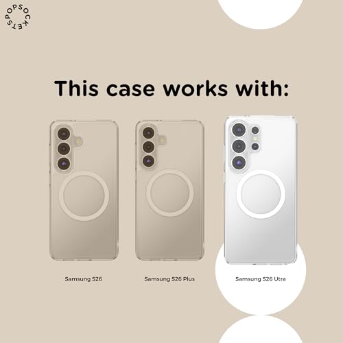 Image of PopSockets Samsung Galaxy S26 Ultra Phone Case Compatible with MagSafe - Clear
