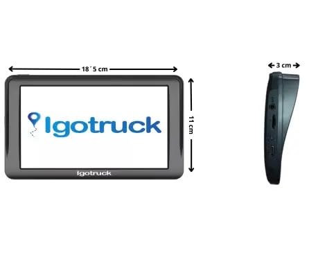 Igotruck 7" Pro Navegador GPS para Camión Profesional, Mapas Europa y Marruecos, +450.000 Puntos Interés, Actualizaciones Gratuitas, Ideal Camiones, Buses, Autocaravanas, Furgonetas Reparto — view 7