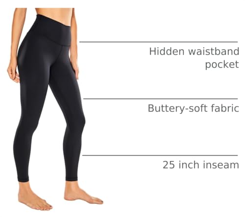 Image of CRZ YOGA Women Naked Feeling Yoga Pants 25 Inches - 7 /8 High Waisted Workout Leggings