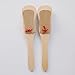 2 Pcs Professional Castanets, Single Set with Handle，Wooden Castanet Clapper Educational Musical Percussion 8 inch (Burlywood)