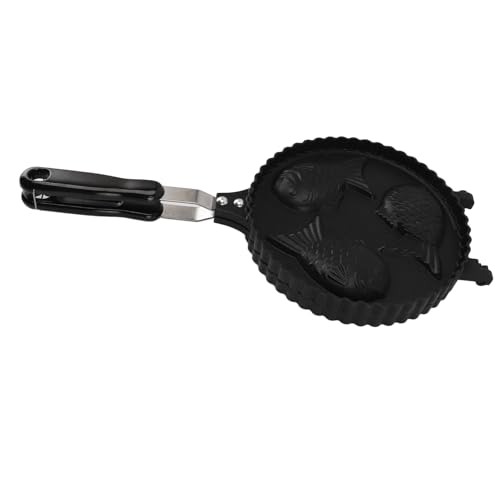RASTKY Sartén Taiyaki de Doble Cara para Hacer Gofres con Peces de Dibujos Animados Divertidos para Bares Caseros, Horneado Eficiente