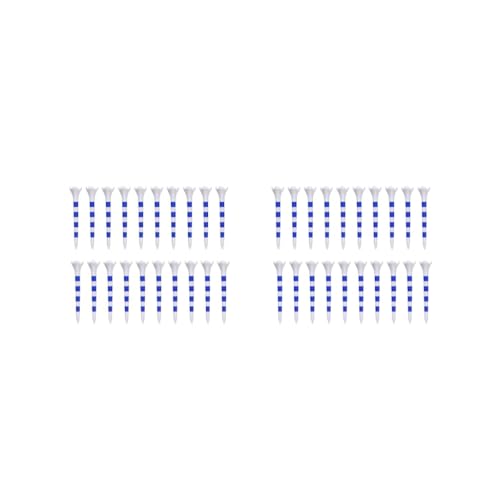 2のセットゴルフボールティーホルダー ゴルフクラブツール ゴルフボールネイル 練習用ゴルフティー ブルー 20個