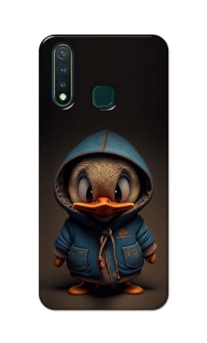 Image of PRINTFIDAA Printed Hard Back Cover Case for Vivo Y19 | Vivo U3 Back Cover (Animated Duck) -112