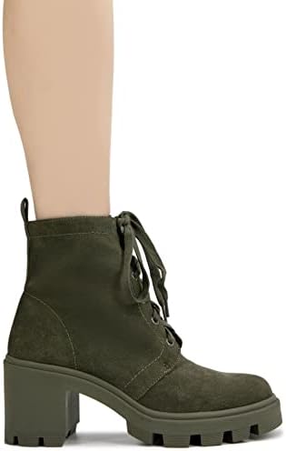 Splendid Women's Mady Combat Boot, Olive, 9 | Image 6