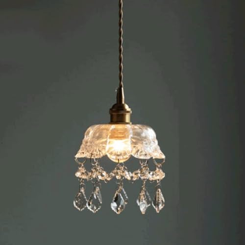 Chandelier de cristal y latón de alta calidad para entradas elegantes