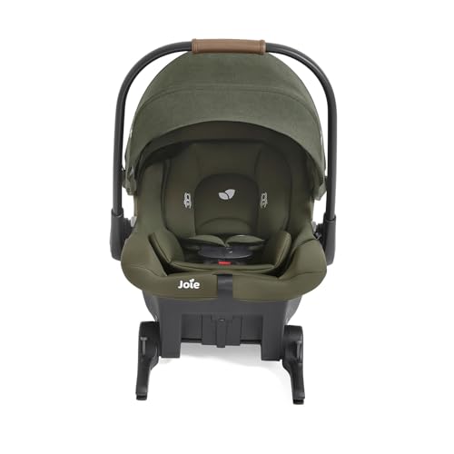 Image of Joie Ginger and Mint Latch Travel System - 4-in-1 Travel System with Baseless Infant Car Seat & Stroller, One-click Install, From Birth Stroller (Forest)