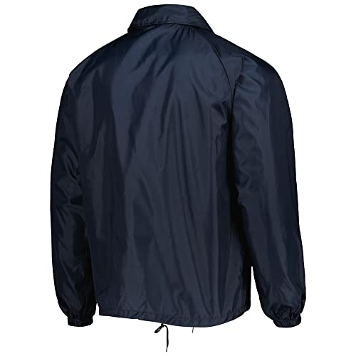 dunbrooke Men's Royal Buffalo Bills Coaches Classic Raglan Full-Snap Windbreaker Jacket, Navy - Image 3
