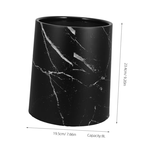 Cabilock papelera de basura estilo mármol para cocina y oficina miniatura 2