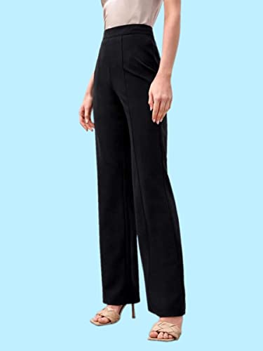 Image of Dream Beauty Fashion Women's High Waist Bell Bottom Trouser, Elastic Flared Bootcut Pants, Stretchy Parallel Leg for Casual Office Work wear (Dhoni 1)