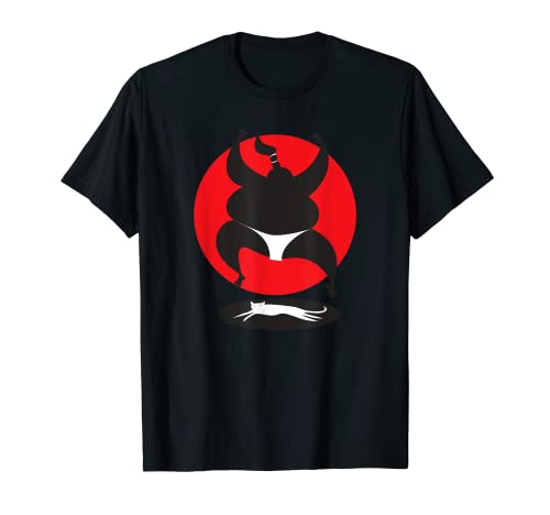 Mec lutteur de sumo sautant T-Shirt