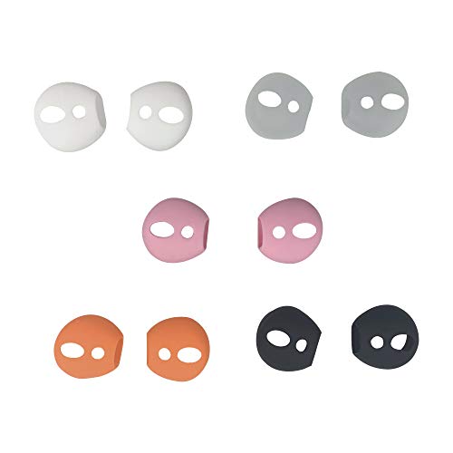 Xiaozxwlhq 5 Pairs Super Thin Soft Earpods Covers Tips for Apple AirPods Both 2&1 Wireless Earphone, Fit in Earpod Case