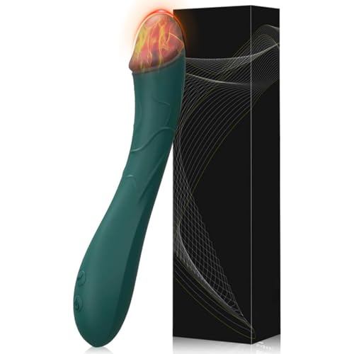 Realistic Viboators Toys Heating Dilbo for Women High Frequency Adult Toys for Couples Clitioral Stimulant Tool Finger Wand Vibration Bullet Clitotial Vibrates Thrusting Machine POW099 (Green)