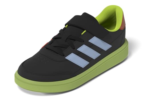 Basket adidas Courtblock enfant unisexe à lacets élastiques pour l'école