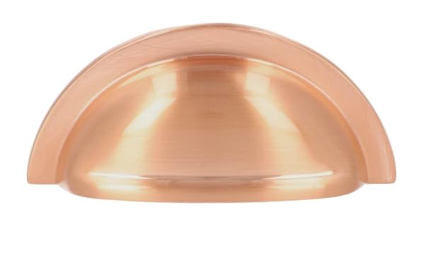 KOOPLES HARDWARE Oxford Cup Pull Handle 76mm – Classic Drawer Pull in Multiple Finish (Satin Copper)