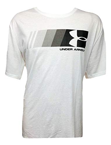 T-shirt Under Armour homme blanc col rond haut de sport graphique taille XXL