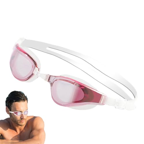 Ungtyb Gafas de natación, gafas antiempañamiento, correa ajustable sin deslizamiento, protección UV, diseño a prueba de fugas, piscina playa acuática, para deportes acuáticos casuales y profesionales,