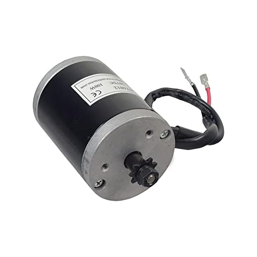 AlveyTech 24V 100 Watt Electric Motor with 9 Tooth #25 Chain Sprocket - For Dynacraft, Pulse, Viro, Razor E100, Electric Folding Battery Scooter, E-Bike Parts, DC Volt Motors, Dirt Mini Power Scooters