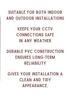 Image of SECURE FIRE PVC Square Junction Box for CCTV Camera Mounting 4X4,White. Pack Of 6