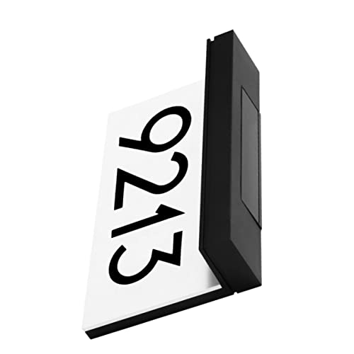 SHINEOFI Luz Solar Para Números De Casa Led, Luz Del Patio Resistente Intemperie, Placa Indicadora Para Exteriores, Fácil Instalación, Juego De 1 Unidad, Adecuado Para Jardines y Entradas