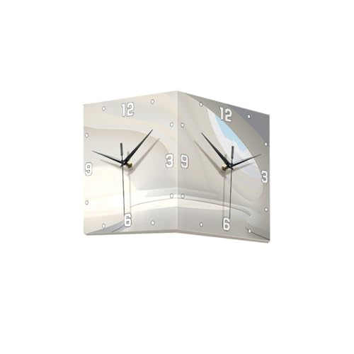 Reloj de pared de esquina 26x26x26 cm con luz LED