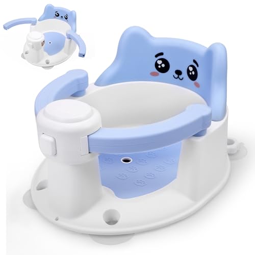 Badesitz Baby ab 6 Monate bis 15 monate, Badewannensitz mit 4-Starken...