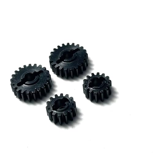 RC�J�[�A�b�v�O���[�h�p�[�c Compatible With FMS For FCX24 For Xiaoqi For Crusher 1/24 R/C�J�[�������i�t�����g����у��A�A�N�X���o�̓X�`�[���M�A(Black,4pcs)